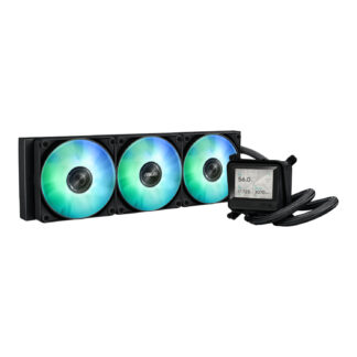 MAX Gaming LC 360 ARGB LCD All-in-one CPU Liquid Cooler - Black