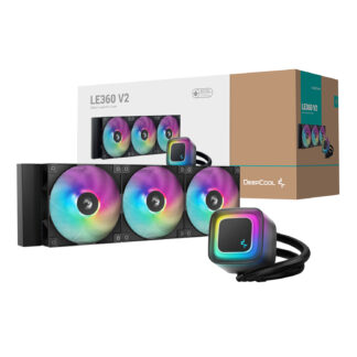 LE360 V2 ARGB 360mm AIO Liquid Cooler - Black