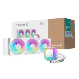 LE360 V2 ARGB 360mm AIO Liquid Cooler - White