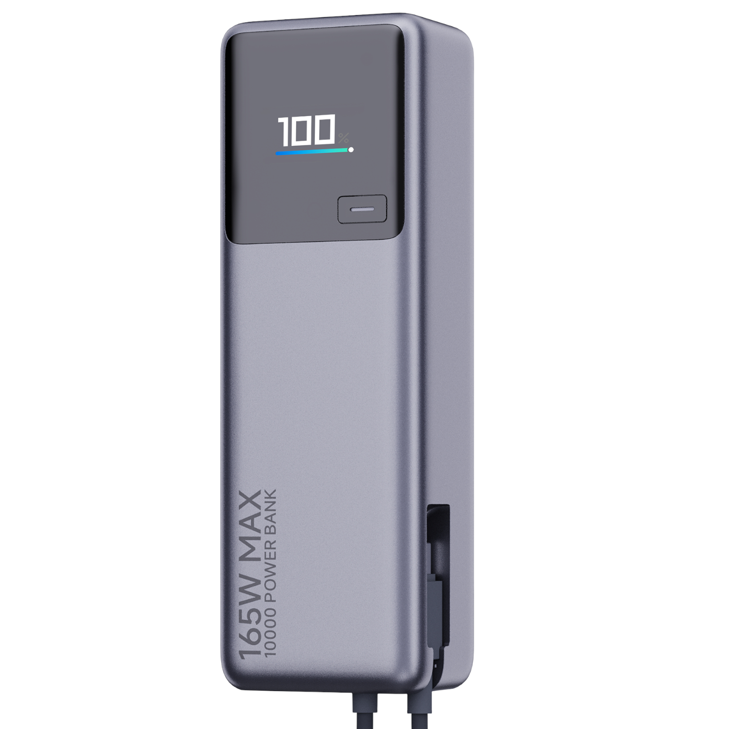 165W Power Bank 10000mAh (Integrated Cable)-Silver by Xiaomi