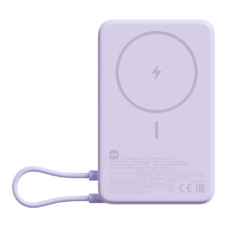Magnetic Power Bank 10000 with Built-in Stand - Purple by Xiaomi