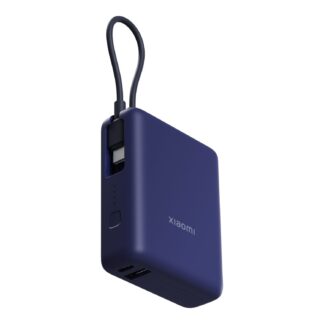 33W Power Bank 10000 (Integrated Cable) - Blue by Xiaomi