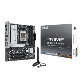 PRIME B840M-A - AM5 / DDR5 / WIFI / mATX Black Gaming Motherboard by Asus