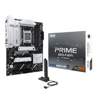 PRIME X870-P - AM5 / DDR5 / WIFI / ATX Black Gaming Motherboard by Asus