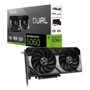 Dual GeForce RTX 5060 OC Edition 8GB GDDR7 Graphics Card by ASUS