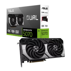 Dual GeForce RTX 5070 12GB GDDR7 OC Edition Graphics Card by Asus