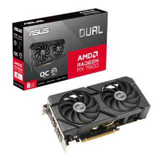 Dual Radeon RX 7600 EVO OC Edition 8GB GDDR6 Graphics Card by ASUS