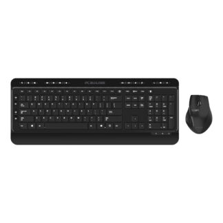 ALPHA Silent Wireless Keyboard and Mouse Combo by PCBuilder