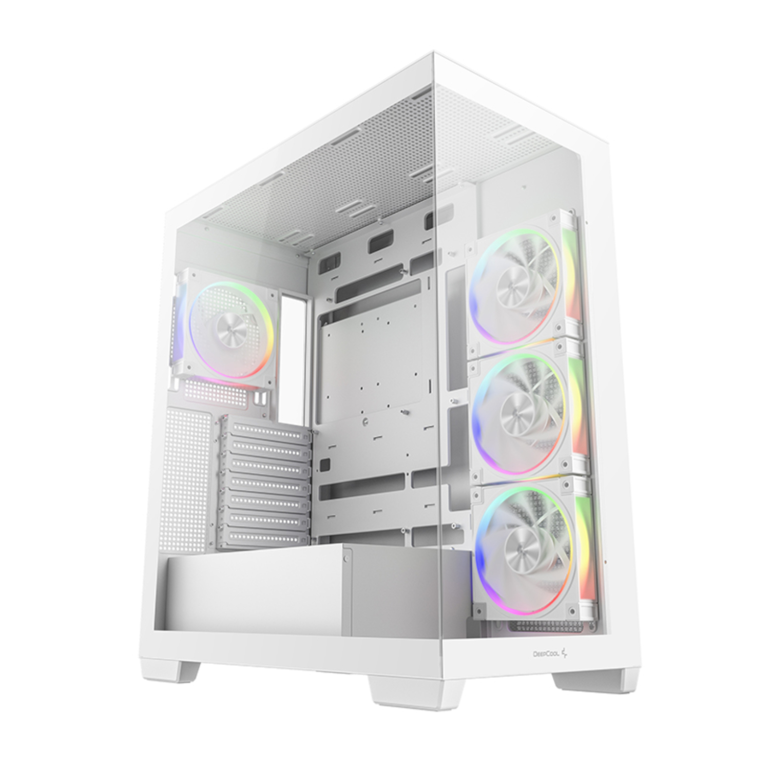 CG580 4F V2 ARGB ATX Gaming Chassis - White by DeepCool