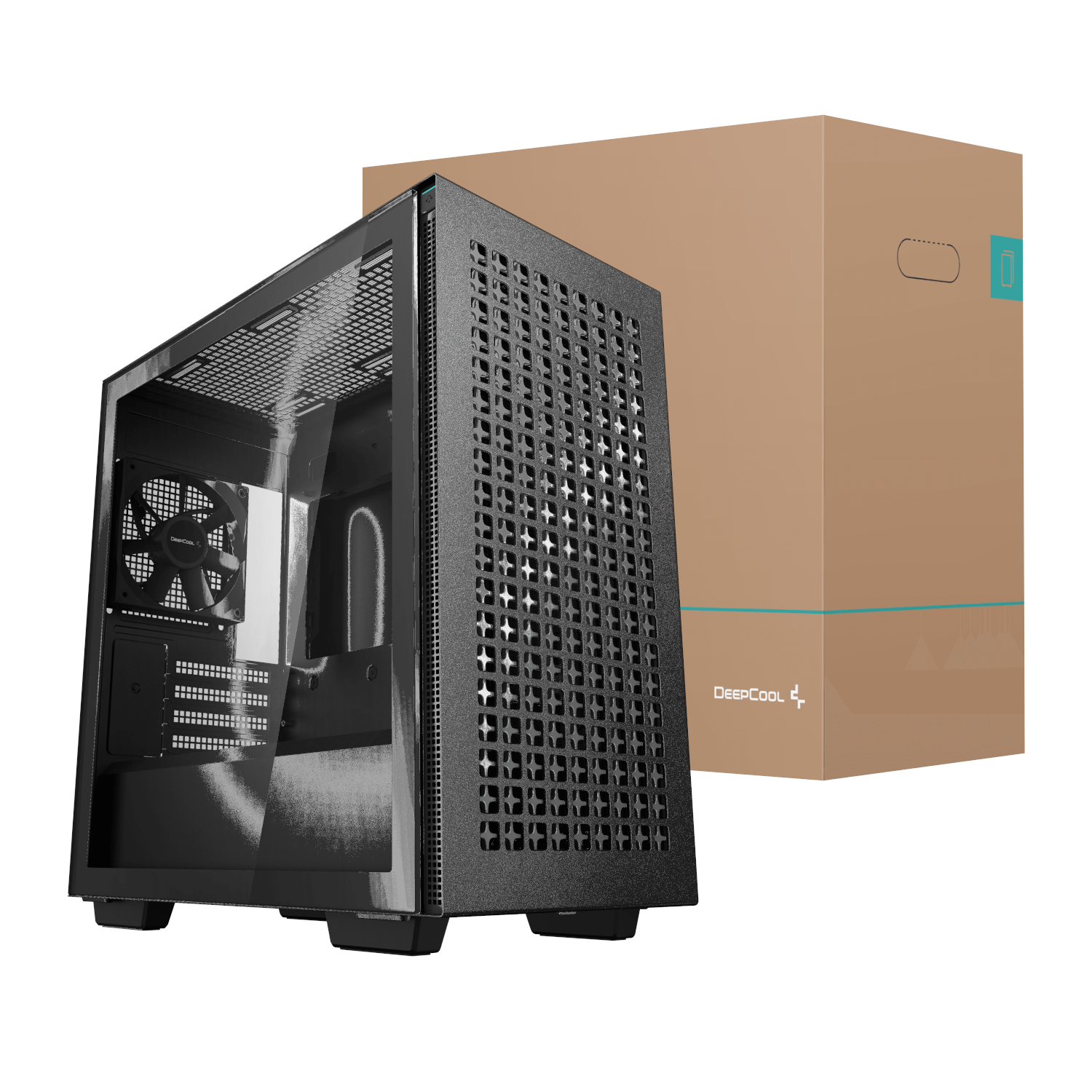 CH370 Micro-ATX Gaming Chassis - Black BY DeepCool
