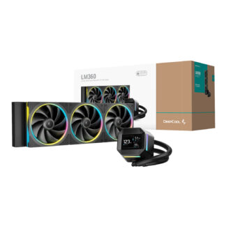 LM360 ARGB 360mm AIO CPU Liquid Cooler - Black by DeepCool