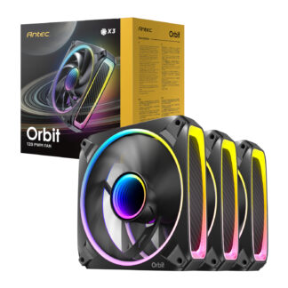 ORBIT PWM 120mm ARGB Fan 3 Pack - Black by Antec