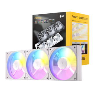 Connect 120 ARGB PWM Fan 3 Pack - White by Antec