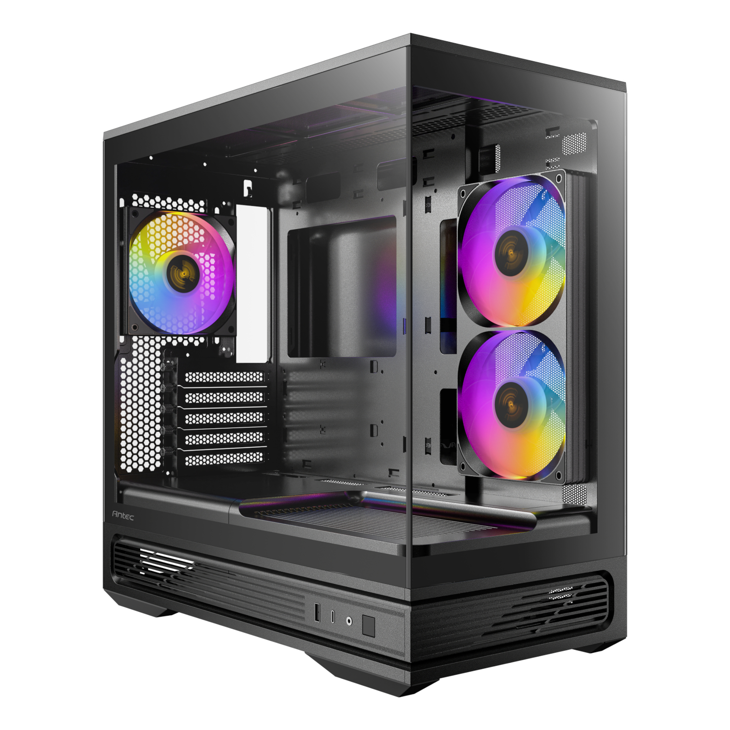 C2M ARGB Compact Micro-ATX Gaming Chassis - Black by Antec