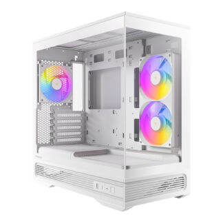 C2M ARGB Compact Micro-ATX Gaming Chassis - White by Antec