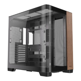 C8 Curved Wood E-ATX | ATX | Micro-ATX | ITX Dual Chamber Gaming Chassis - Black by Antec