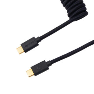Coiled Aviator Cable - Black/Straight by Keychron