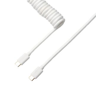 Coiled Aviator White Cable by Keychron