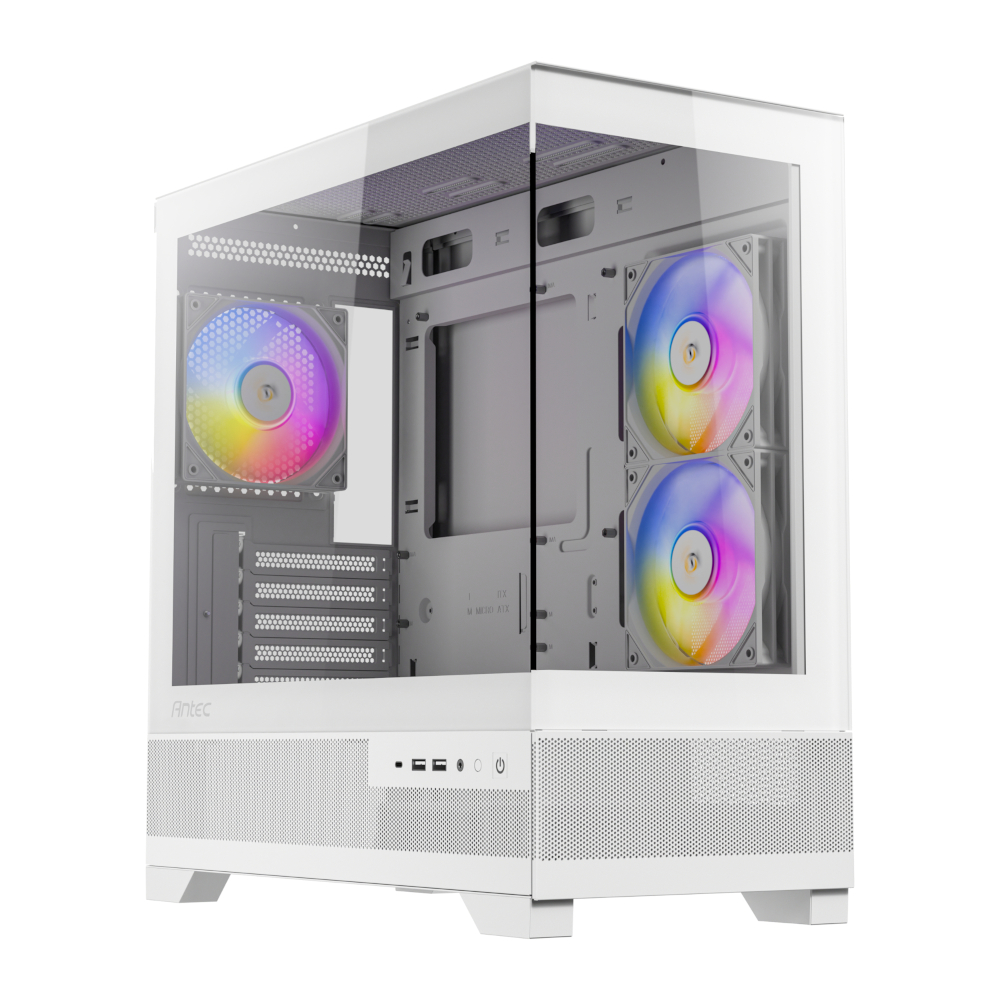 CX500M Micro-ATX | ITX RGB Mini-Tower Gaming Chassis Type-C - White by Antec