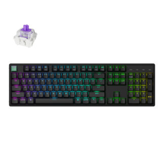 K10 HE 100% Hot-Swap Gateron Dbl-Rail Nebula Switch RGB Wireless Keyboard - Black by Keychron