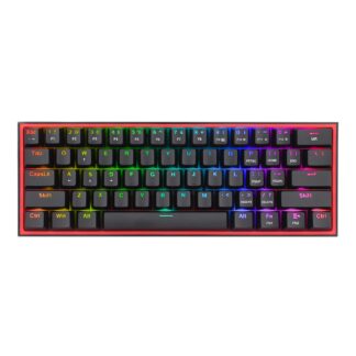K616 FIZZ Pro 61-Key RGB Mechanical Gaming Keyboard - Black (60%, RGB, Wireless/Wired, Hot-Swappable) by REDRAGON