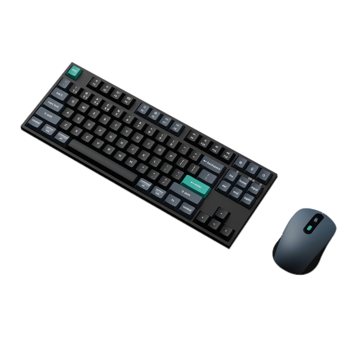 B33 80% TKL Wireless Keyboard and Mouse Combo - Black/Green by Keychron