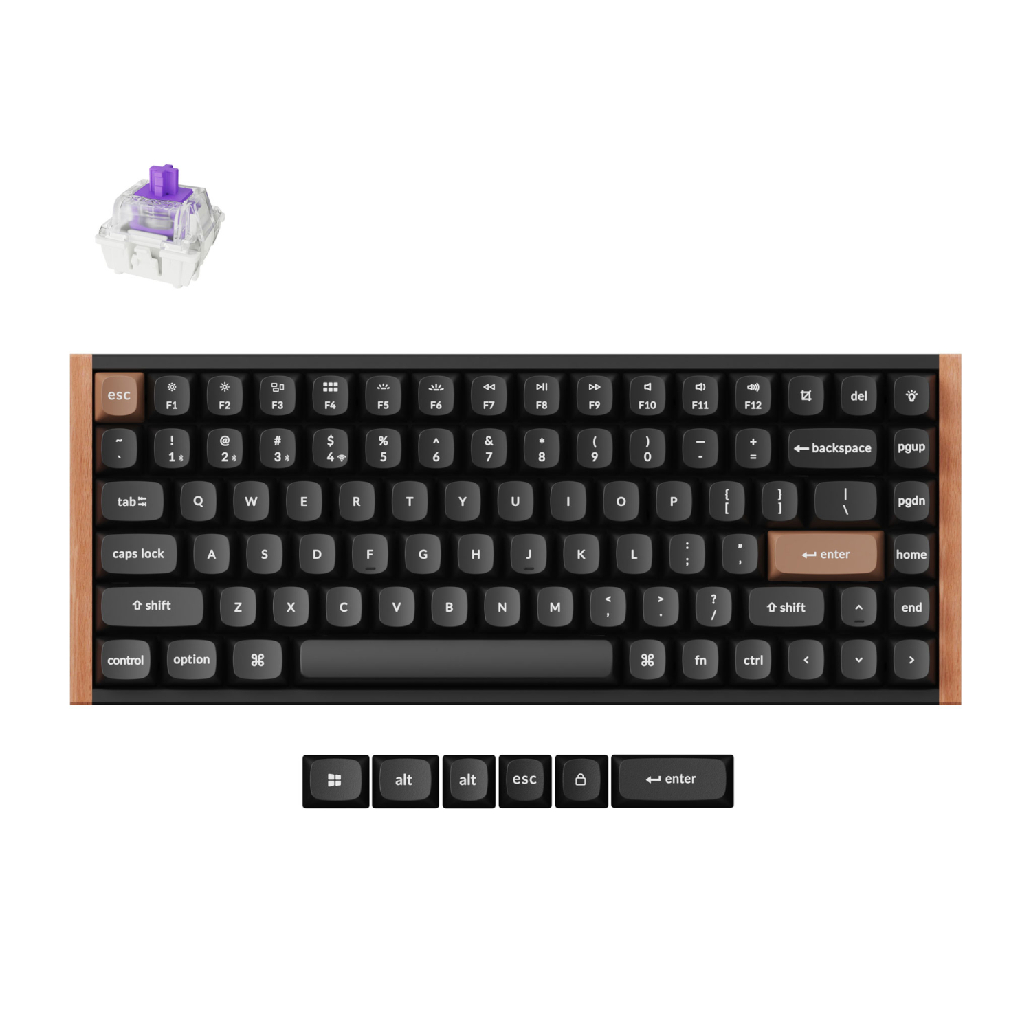 K2 HE Wireless Special Edition Magnetic Custom Keyboard | NEBULA Switch Black by Keychron