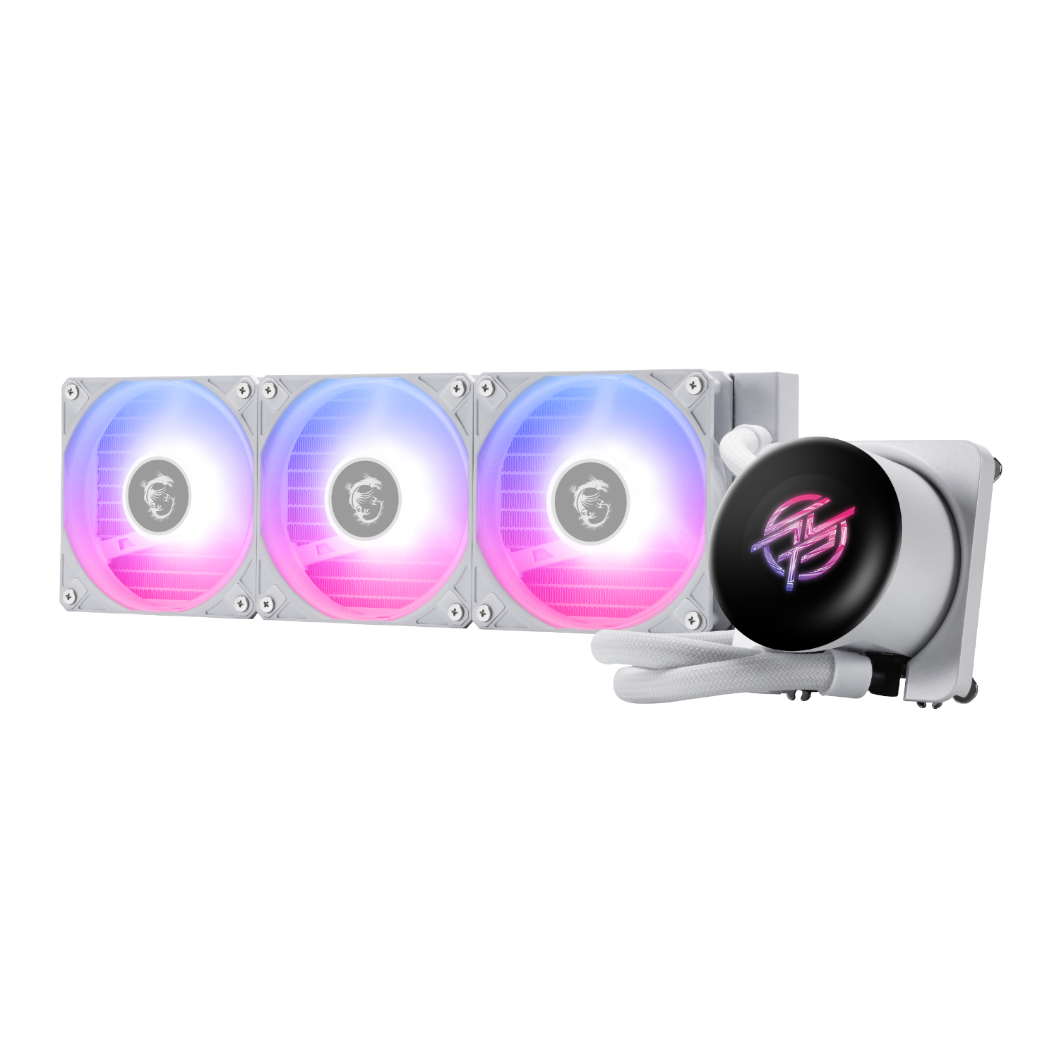 MPG Coreliquid P13 360 AIO Liquid CPU Cooler - White by MSI