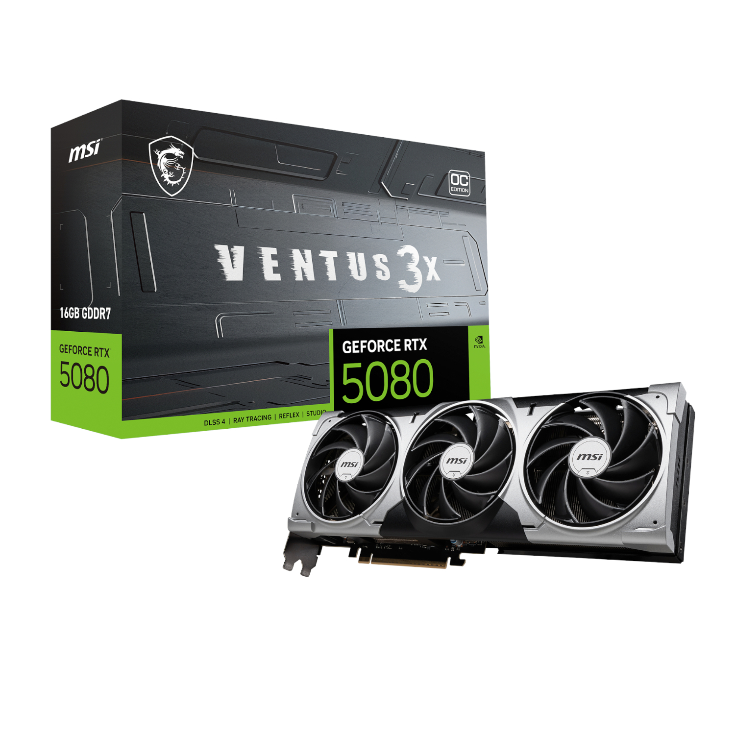 GeForce RTX 5080 VENTUS 3X OC 16G Graphics Card by MSI