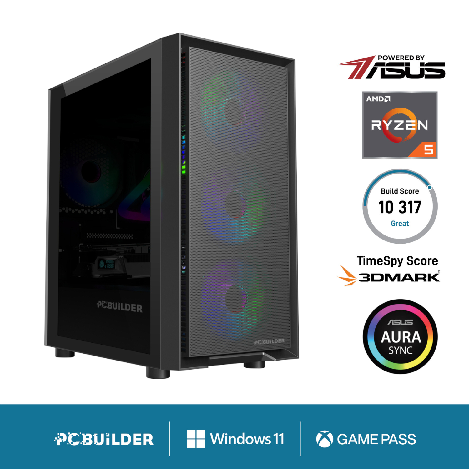 Ryzen 5 5600XT PATHFINDER Windows 11 Gaming PC by PCBuilder