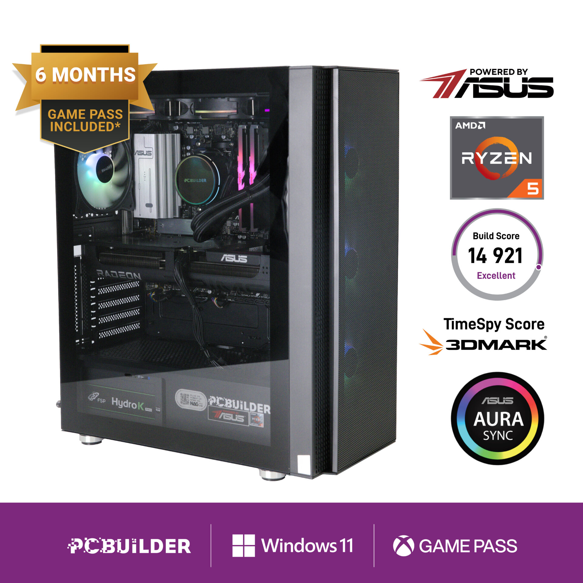 Ryzen 5 7600 SEEKER Windows 11 Gaming PC by PCBuilder