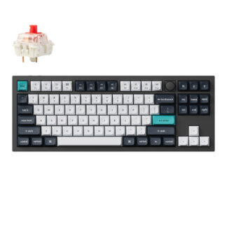 Q3 Max 80% Full Assembled Knob Red Switch Hot-Swap Gateron Jupiter RGB Wireless Keyboard - Black by Keychron