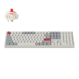 Q6 Max QMK/VIA Wireless Custom Mechanical Keyboard OSA Gateron Red Jupiter Switches - Shell White by Keychron
