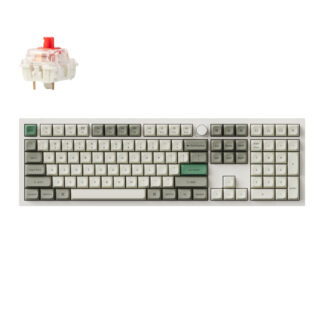 Q6 Max QMK/VIA Wireless Custom Mechanical Keyboard KSA Gateron Red Jupiter Switches - Shell White by Keychron