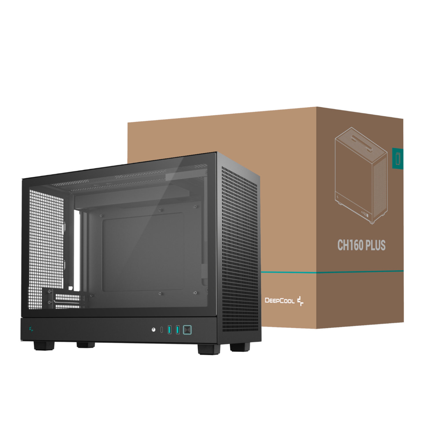 CH160 PLUS Micro-ATX Chassis - Black by DeepCool