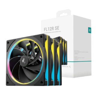 FL12R SE 3-in-1 ARGB 120mm PWM 3 Fan Pack - Black by DeepCool