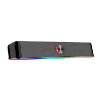2.0 Sound Bar ADIEMUS 2 x 3W RGB USB|Aux PC Gaming Speaker - Black by REDRAGON