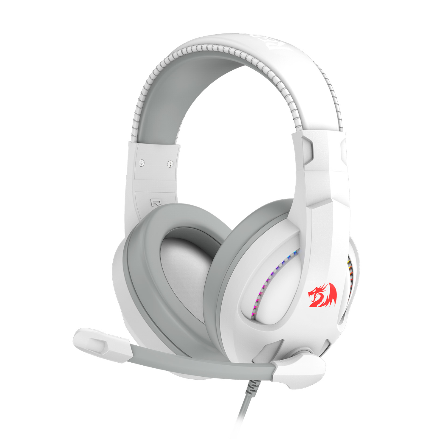 H211 CRONUS Surround Sound RGB Wired Gaming Headset - White by REDRAGON
