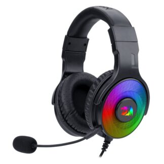 Over-Ear PANDORA USB (Power Only)|Aux (Mic and Headset) RGB Gaming Headset - Black by REDRAGON
