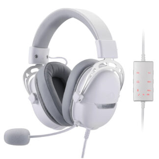 Over-Ear AURORA Gaming Headset - White by REDRAGON