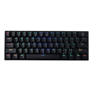 DRACONIC PRO Mechanical 61 Key|Bluetooth 5.0|RGB 9 Colour Modes|Rechargable Battery|Type-C Charging Cable Gaming Keyboard - Black by REDRAGON