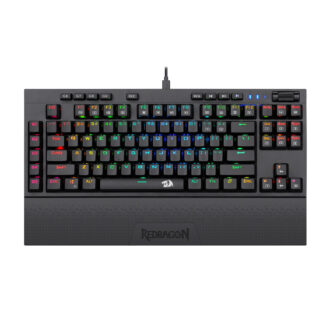 K588 RGB Pro BROADSWORD TKL Mechanical Wired Gaming Keyboard - Black by REDRAGON