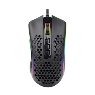 STORM 12400DPI 7 Buttons|Ergonomic Design|P3327 Optical Sensor|Lightweight Body|RGB Backlit gaming Mouse - Black by REDRAGON